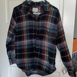 XS American Eagle Boyfriend Fit Flannel